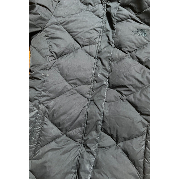 The North Face Black Puffer Goose Down Parka Jacket Coat Small S - Picture 4 of 6